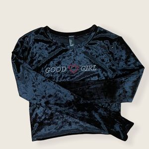 forever 21 velvet top